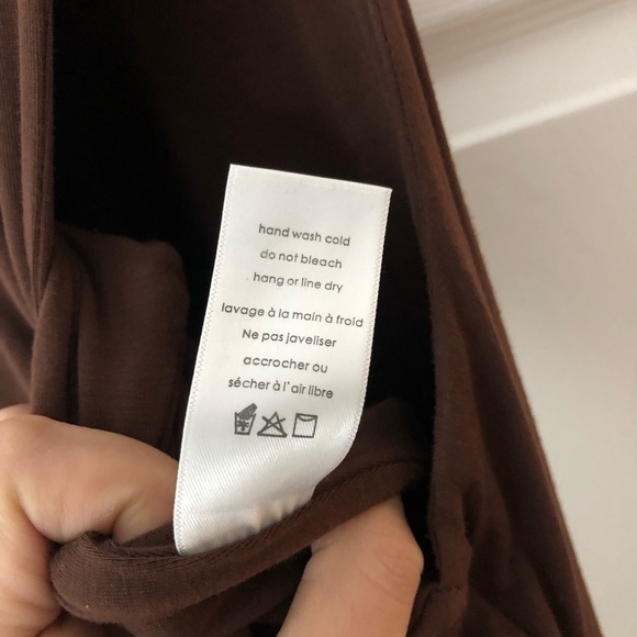 Sleeveless Brown Naked Wardrobe Smooth Maxi Dress Size L - Picture 9 of 9